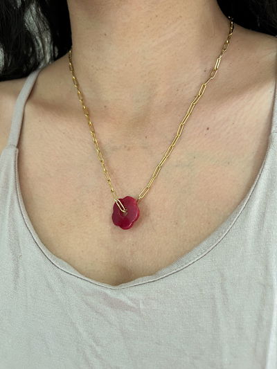 COLLAR FLOR DE CUARZO