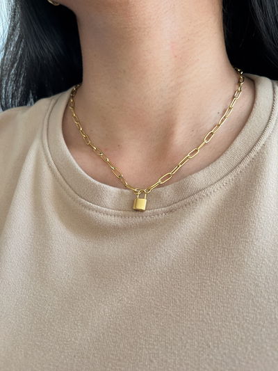 COLLAR LOCK IT GOLD