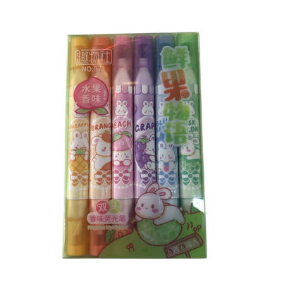 Fibras doble punta x6 unidades en blister