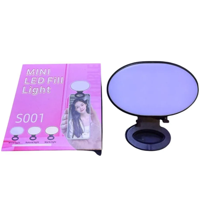 Aro de luz LED mini  para celular recargable (S001)