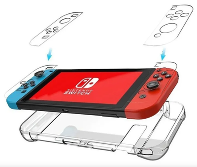 Funda protectora acrílica transparente para Nintendo Switch en caja (6502)