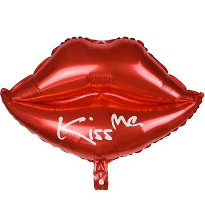 Globo beso "Kiss Me" ROJO 42x52cm