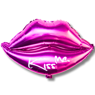 Globo beso "Kiss Me" FUCSIA 42x52cm