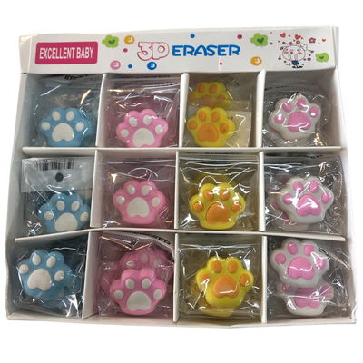 Goma de borrar HUELLITAS x1 unidad (ideal para sorpresitas)