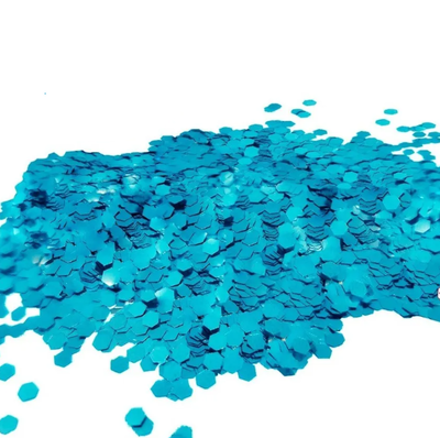 Confetti MINI CELESTE metalizado redondo 4mm de diámetro x15gr