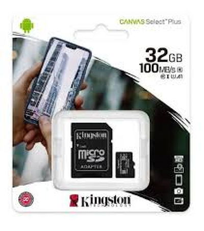 Memoria Kingston 32 GB CANVAS SELEC PLUS 100 MB/S