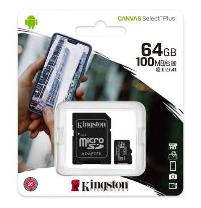 Memoria Kingston 64 GB CANVAS SELEC PLUS 100 MBS