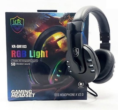 Auricular vicha con luz RGB para PS4 KR-GM103
