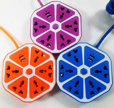 Zapatilla Hexagonal 2 USB