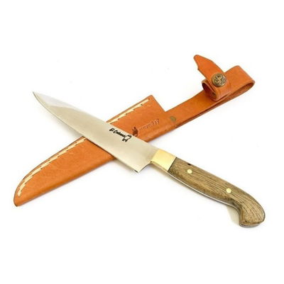 Cuchillo El Caburé con funda de cuero 26cm