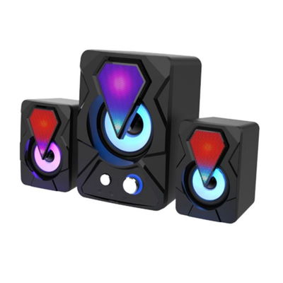 Parlante para PC USB 2.1 multimedia con subwoofer con luz RGB -YST-1307-