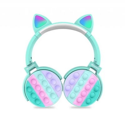 Auricular vincha bluetooth orejas gatito POP IT