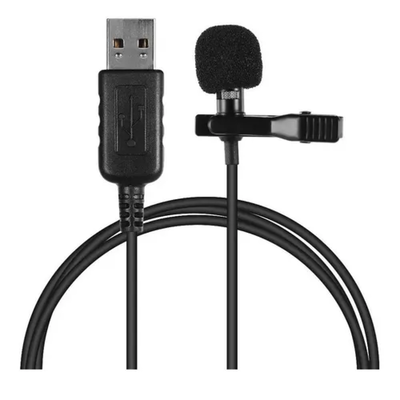 Micrófono para PC corbatero con cable USB -GL-138-