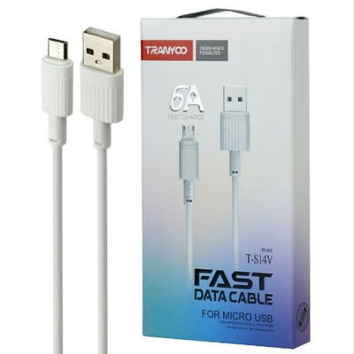 Cable TRANYOO 6A MICRO USB-V8 de 1 mt carga rápida -T-S14V