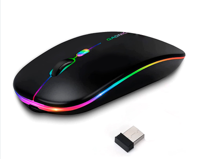 Mouse inalámbrico recargable/bluetooth caja blanca