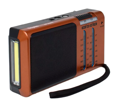 Radio 4 bandas de 2" REGARGABLE con linterna 16x9cm (KTF-1472)