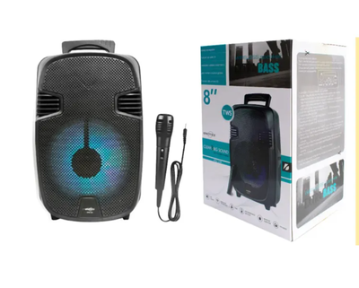 Parlante bluetooth 8 pulgadas con micrófono (GTS-1248)