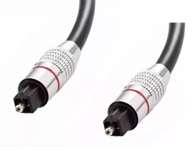 Cable de fibra óptica 3m con punta de metal en bolsa (3107)