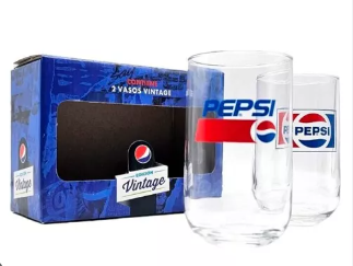 Two pack PEPSI vintage en caja (2 unidades)