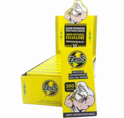 Papel para armar cigarrillo ZEUS negro