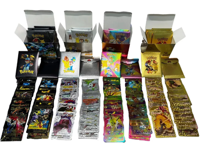 Cartas pokemón en SOBRE MULTICOLOR METALIZADAS x10 cartas