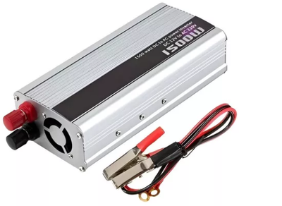 Conversor inversor 12v a 220v 1500W SAOOER POWER INVERTER en caja azul (SAA-1500A)