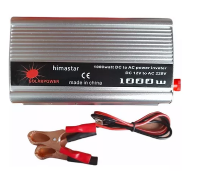 Conversor inversor 12v a 220v 1000W SAOOER POWER INVERTER en caja azul (SAA-1000A)