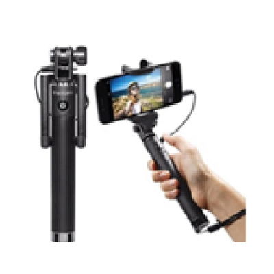 Monopod bastón Selfie con botón en el mango -9207-