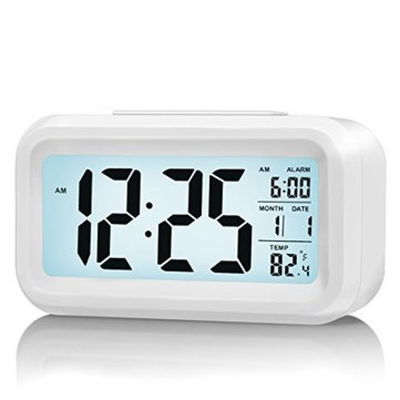 Reloj alarma digital con luz calendario y termómetro (RET-4403)