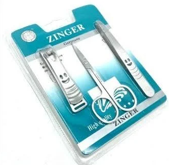 Kit manicura x3 ZINGER en blister (AC-25248-10)