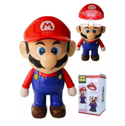 Lámpara infantil LED Mario Bros recargable plegable 25cm