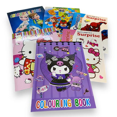 Librito para colorear de personajes con stickers KITTY