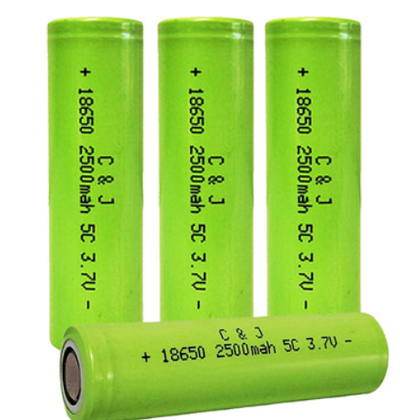 Pila recargable 18650 2500mAh VERDE