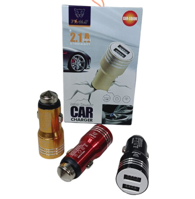 Cargador TIME 12v 2.1A con 2 USB (CAR-53006)