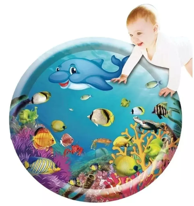 Alfombra de agua inflable para bebes 100cm en bolsa