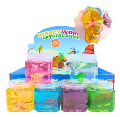 Slime de INSECTOS en pote 10x10cm surtido x1 unidad