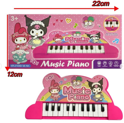 Piano mini de personajes ROSA a pilas SANRIO