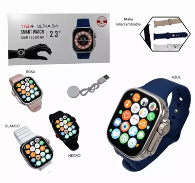 Reloj Smartwatch ULTRA con 2 mallas (TH7-4)