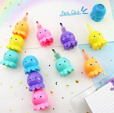 Resaltadores PULPO x6 colores