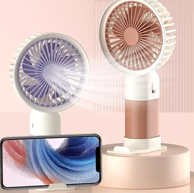 Ventilador portátil recargable con soporte MINI FAN (FAN-114013)