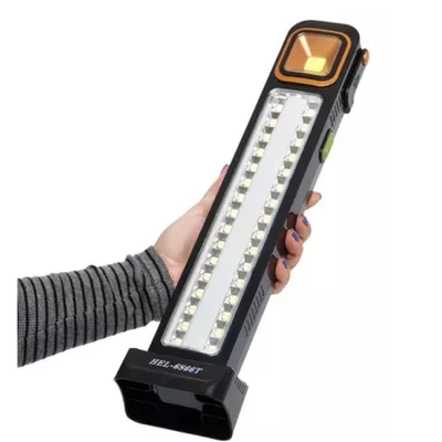 Luz de emergencia 48 LED recargable 45w 40cm con panel solar (HEL-6866T)
