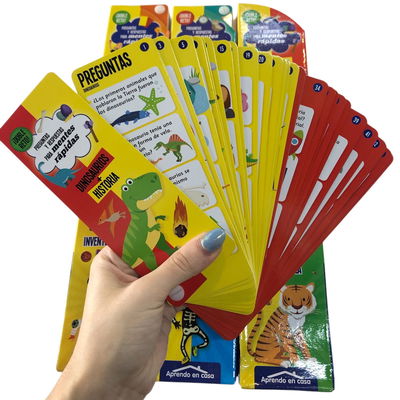 JUEGO DE TARJETAS DINOSAURIOS + HISTORIA MENTES RAPIDAS 6,5 x 17 x 2