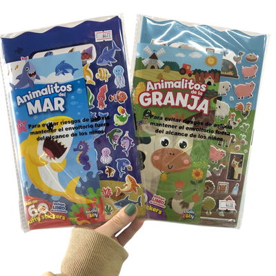 LIBRO ANIMALITOS DEL MAR CON 60 STICKERS 24x15cm