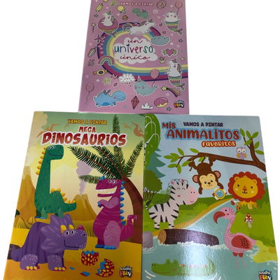 LIBRO VAMOS A PINTAR- MEGA DINOSAURIOS 20x28cm