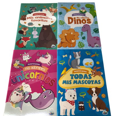 LIBRO MIS ADORABLES UNICORNIOS PINTEMOS JUNTOS 20x28cm
