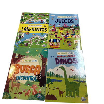 LIBRO MI PRIMER LIBRO PUNTO A PUNTO DINOS 20x28cm