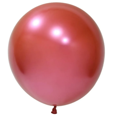 Globo cromado rosa 10" x5 unidades