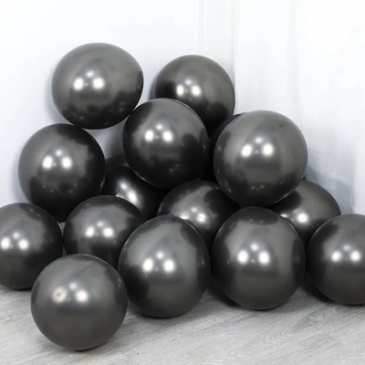 Maxi globo cromado negro 18" x1 unidad