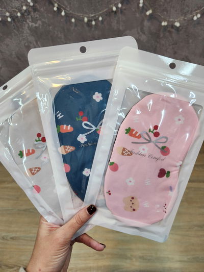 Antifaz para dormir diseños surtidos en bolsita x1 unidad