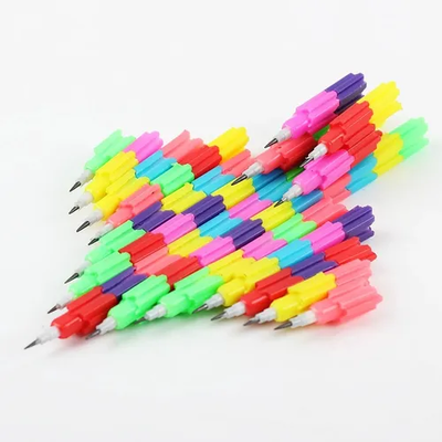 Lápiz de bloque con mina multicolor x4 unidades en bolsita